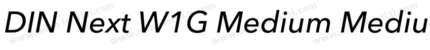 DIN Next W1G Medium Medium字体转换